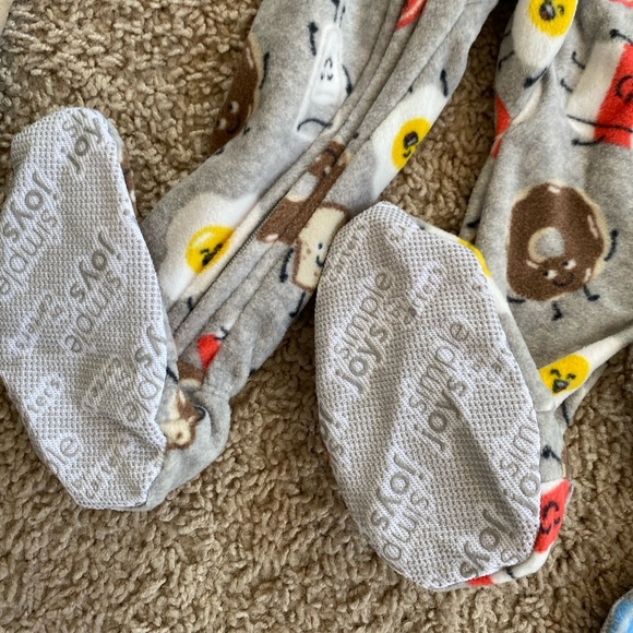 NWOT Carters 3-Pack Fleece Footie Pajama Set Sleeper PJs bundle size 12mo - Picture 3 of 11